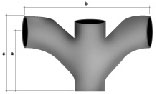 Ramal a 90º con curva incorporada